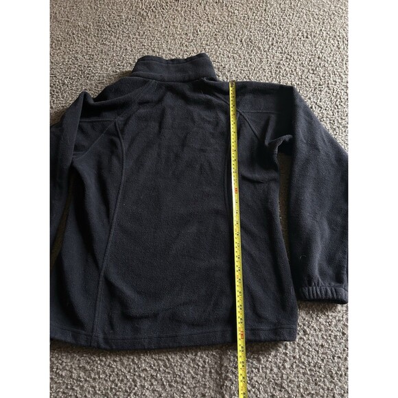 Columbia Jacket Women Large Black Full Zip Fleece Embroidered Outdoors Hiking - Picture 5 of 6